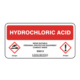 Hydrochloric Acid Label - 200 x 100