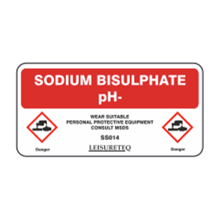 Sodium Bisulphate Label - 200 x 100