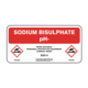 Sodium Bisulphate Label - 200 x 100